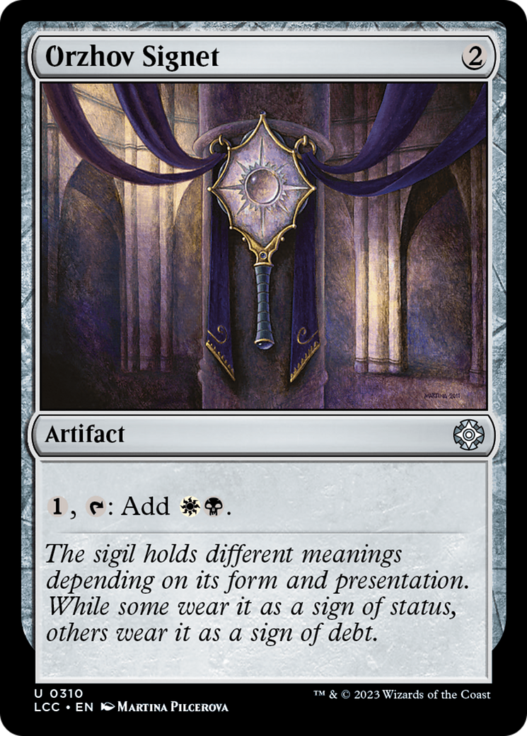 Orzhov Signet (310) [The Lost Caverns of Ixalan Commander] - Deck Out Gaming