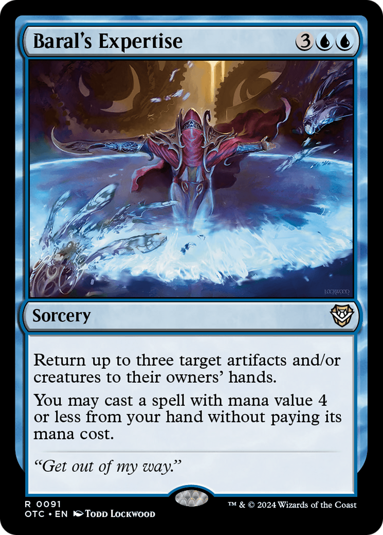 Baral's Expertise (91) [Outlaws of Thunder Junction Commander] - Deck Out Gaming