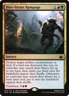 Dire-Strain Rampage (219) [Innistrad: Midnight Hunt] - Deck Out Gaming