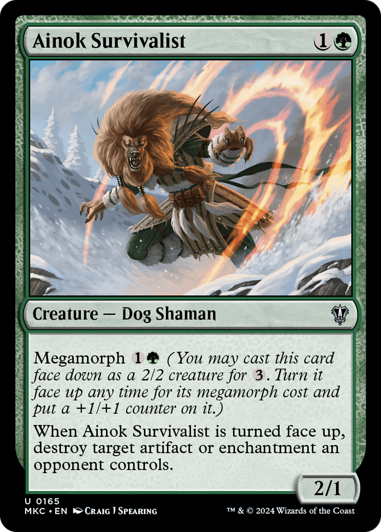 Ainok Survivalist (165) [Murders at Karlov Manor Commander] - Deck Out Gaming
