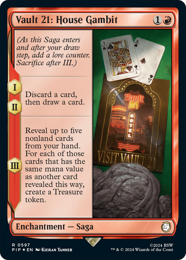 Vault 21: House Gambit (Surge Foil) (597) [Fallout] foil - Deck Out Gaming