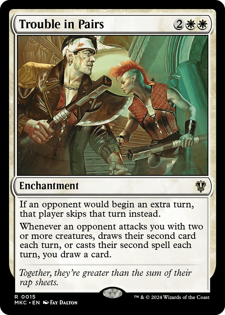 Trouble in Pairs (15) [Murders at Karlov Manor Commander] - Deck Out Gaming