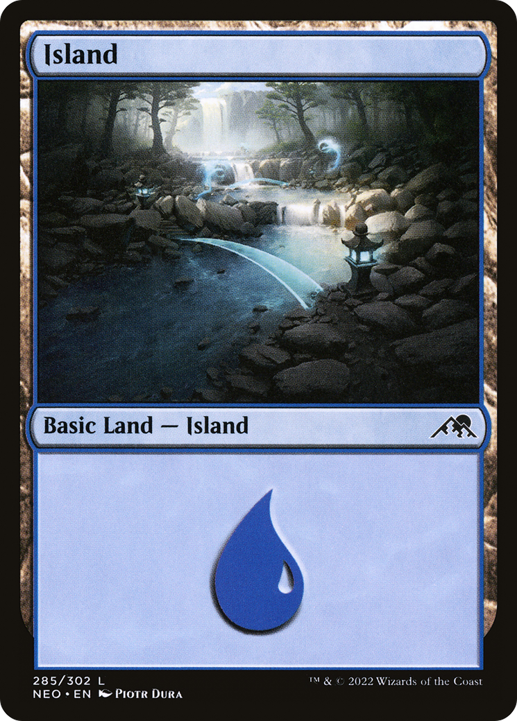 Island (285) (285) [Kamigawa: Neon Dynasty] - Deck Out Gaming