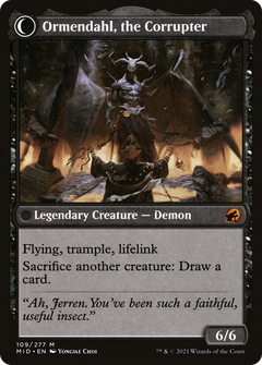 Jerren, Corrupted Bishop // Ormendahl, the Corrupter (109) [Innistrad: Midnight Hunt] - Deck Out Gaming