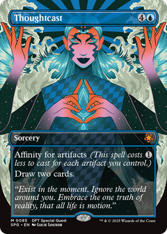 Thoughtcast (Borderless) (85) [Special Guests] foil - Deck Out Gaming