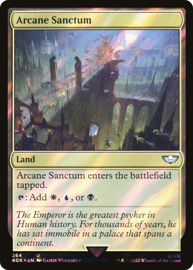 Arcane Sanctum (Surge Foil) (264) [Warhammer 40,000 Commander] foil - Deck Out Gaming