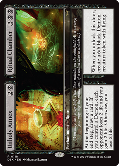 Unholy Annex // Ritual Chamber (118) [Duskmourn: House of Horror] foil - Deck Out Gaming