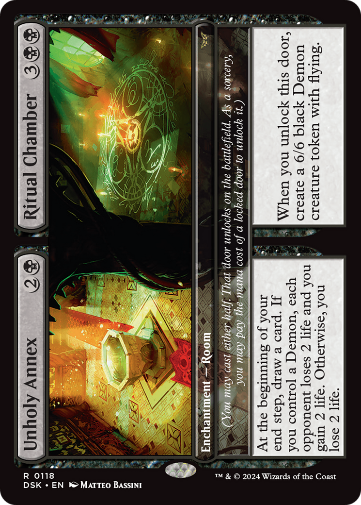 Unholy Annex // Ritual Chamber (118) [Duskmourn: House of Horror] foil - Deck Out Gaming