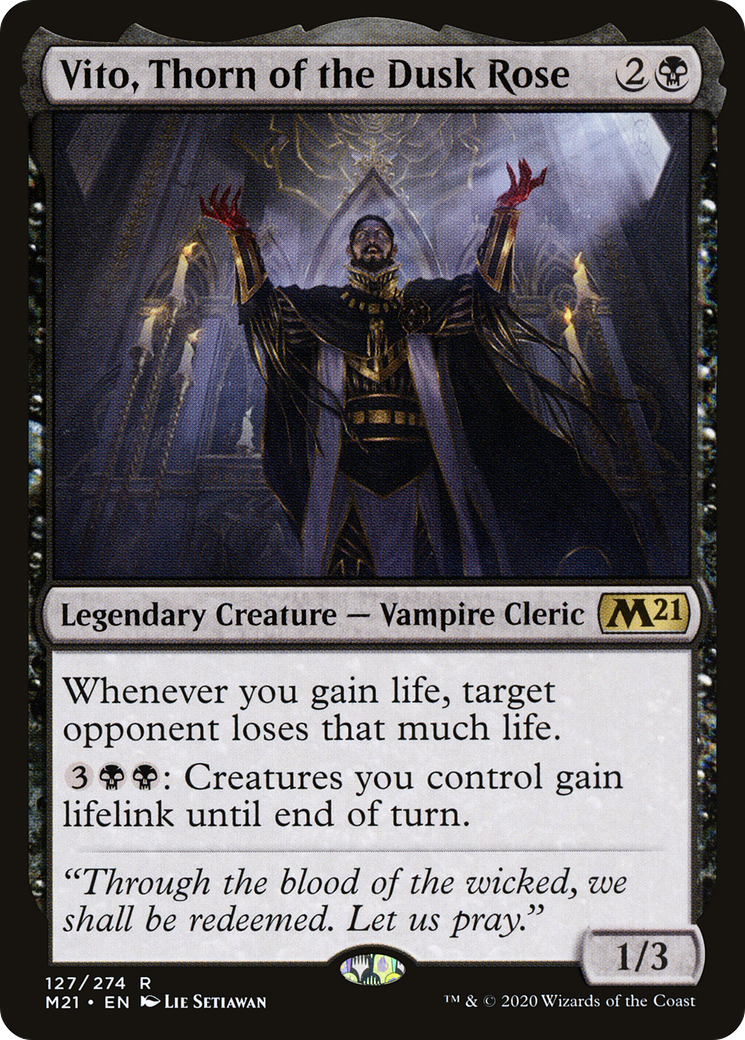 Vito, Thorn of the Dusk Rose (127) [Core Set 2021] foil - Deck Out Gaming