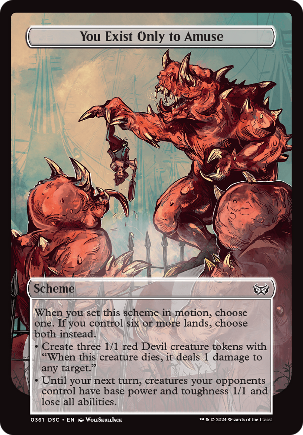You Exist Only to Amuse (Full Art) (361) [Duskmourn: House of Horror Commander] - Deck Out Gaming