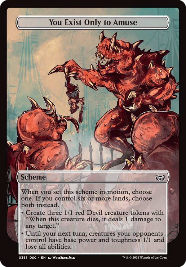 You Exist Only to Amuse (Full Art) (361) [Duskmourn: House of Horror Commander] - Deck Out Gaming