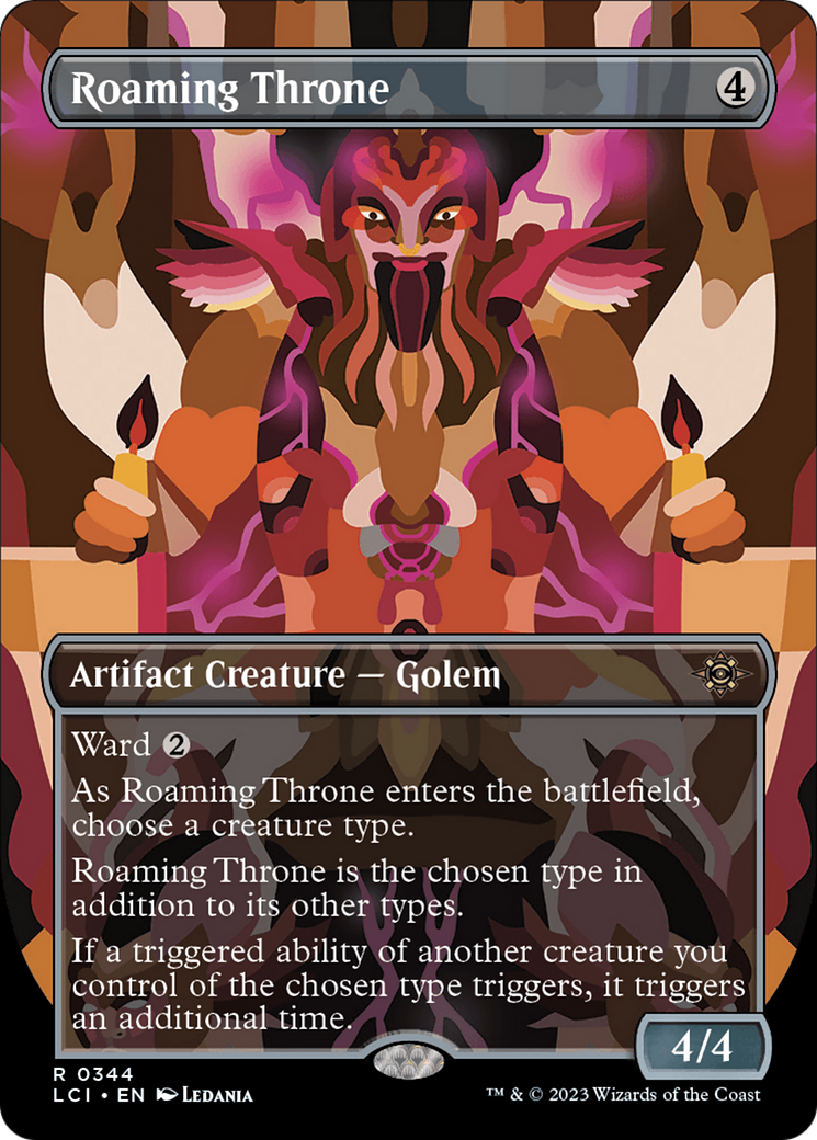 Roaming Throne (Borderless) (344) [The Lost Caverns of Ixalan] - Deck Out Gaming