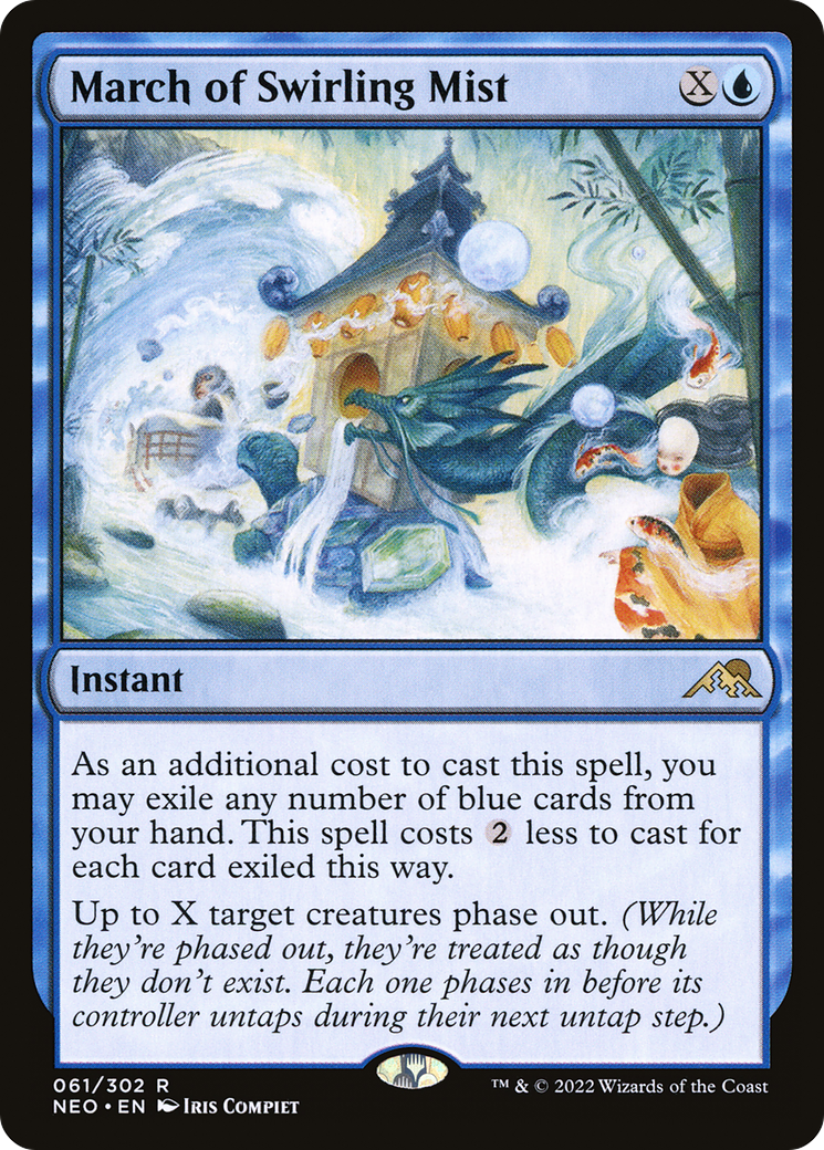 March of Swirling Mist (61) [Kamigawa: Neon Dynasty] foil - Deck Out Gaming