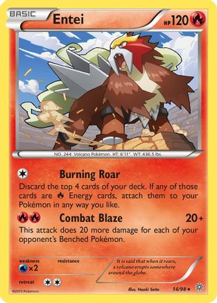 Entei (14) (14) [XY - Ancient Origins] Reverse Holofoil - Deck Out Gaming