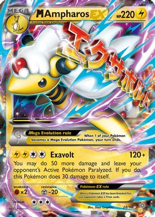 M Ampharos EX (28) [XY - Ancient Origins] Holofoil - Deck Out Gaming