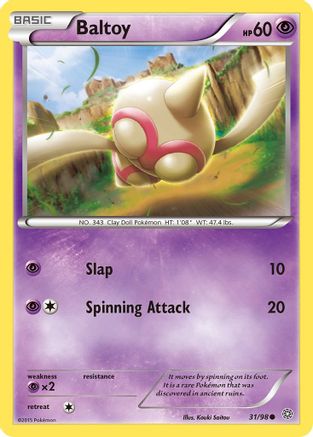 Baltoy (31) (31) [XY - Ancient Origins] Reverse Holofoil - Deck Out Gaming