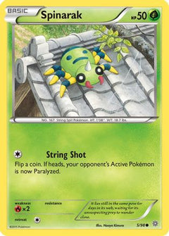 Spinarak (5) [XY - Ancient Origins] Reverse Holofoil - Deck Out Gaming