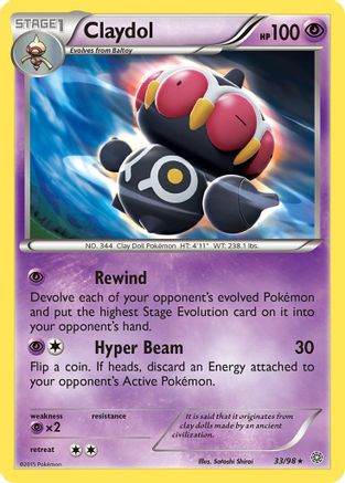 Claydol (33) [XY - Ancient Origins] Reverse Holofoil - Deck Out Gaming