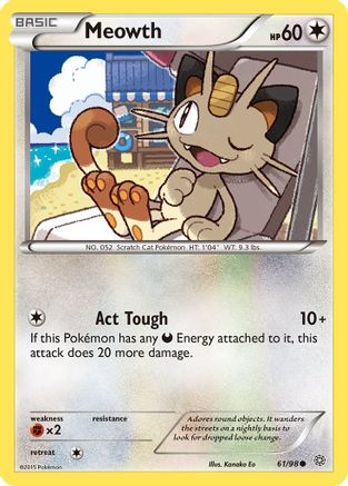 Meowth (61) [XY - Ancient Origins] Reverse Holofoil - Deck Out Gaming