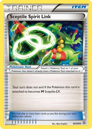 Sceptile Spirit Link (80) [XY - Ancient Origins] Reverse Holofoil - Deck Out Gaming