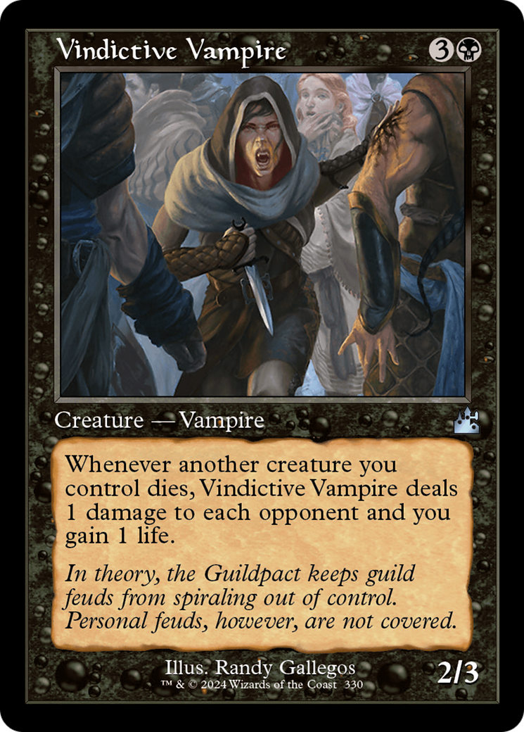 Vindictive Vampire (Retro Frame) (330) [Ravnica Remastered] foil - Deck Out Gaming