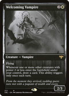 Welcoming Vampire (313) [Innistrad: Double Feature] foil - Deck Out Gaming