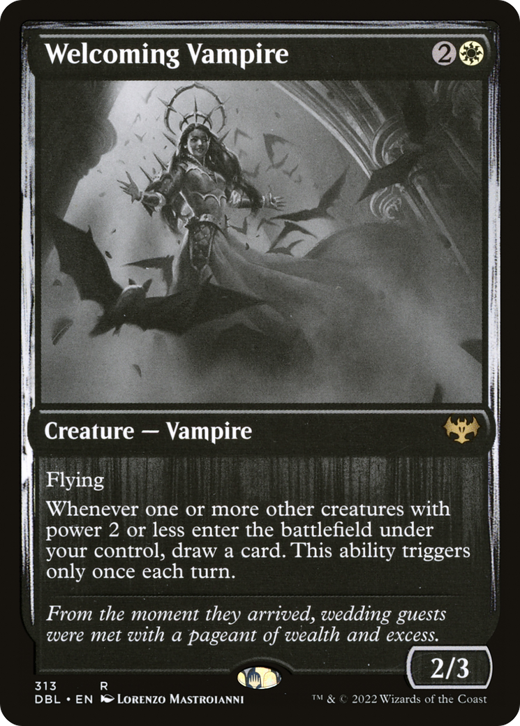 Welcoming Vampire (313) [Innistrad: Double Feature] foil - Deck Out Gaming