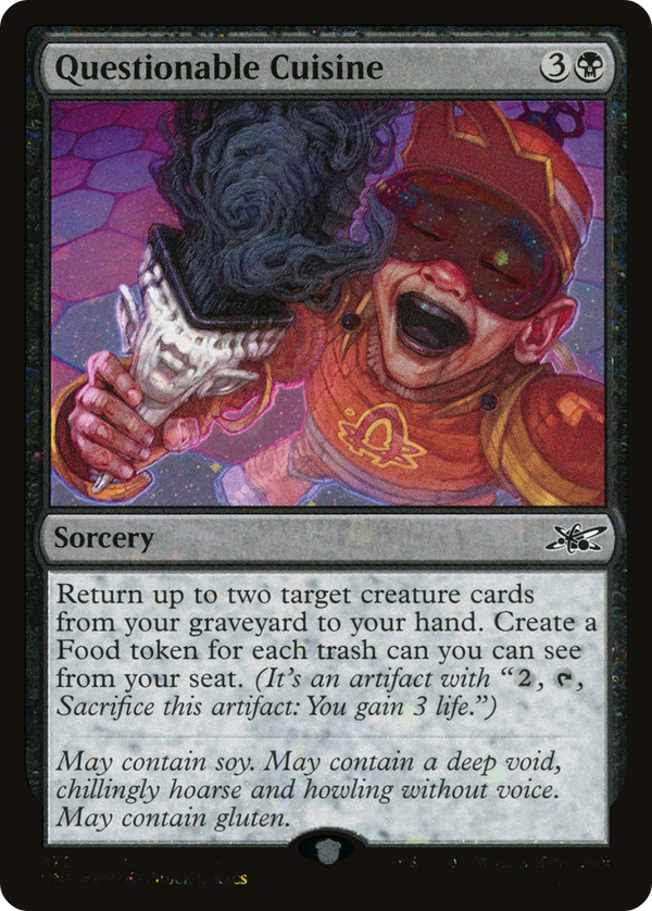 Questionable Cuisine (Galaxy Foil) (370) [Unfinity] foil - Deck Out Gaming