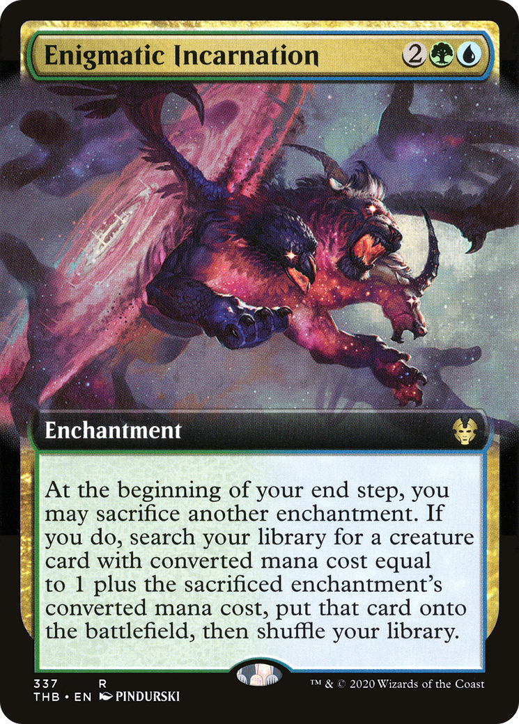 Enigmatic Incarnation (Extended Art) (337) [Theros Beyond Death] foil - Deck Out Gaming