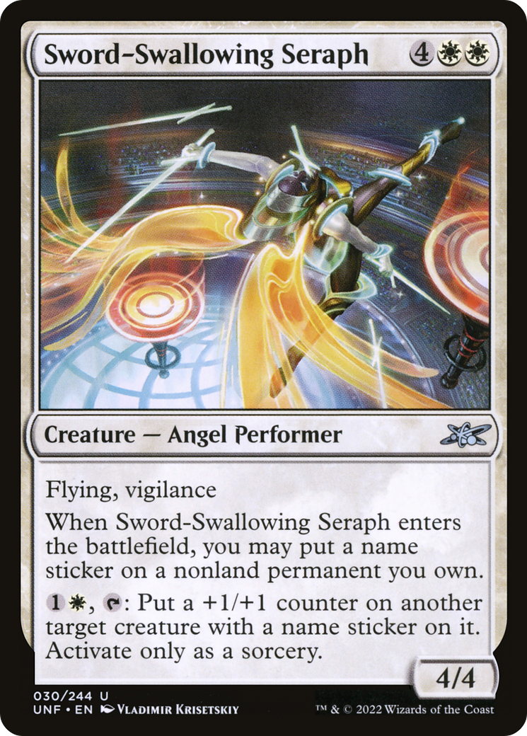 Sword-Swallowing Seraph (30) [Unfinity] - Deck Out Gaming