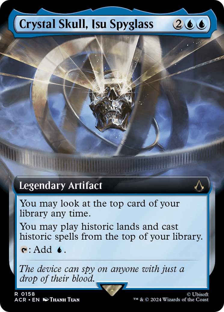 Crystal Skull, Isu Spyglass (Extended Art) (158) [Assassin's Creed] foil - Deck Out Gaming
