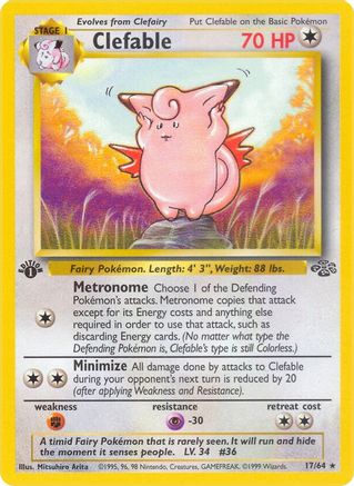 Clefable (17) (17) [Jungle] 1st Edition - Deck Out Gaming