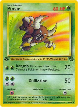 Pinsir (25) [Jungle] 1st Edition - Deck Out Gaming
