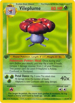 Vileplume (31) [Jungle] 1st Edition - Deck Out Gaming