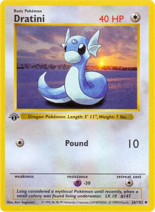 Dratini (26) [Base Set (Shadowless)] 1st Edition - Deck Out Gaming