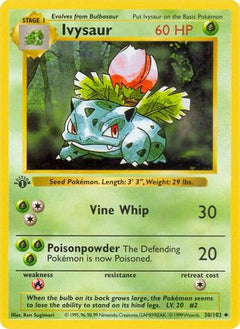 Ivysaur (30) [Base Set (Shadowless)] Unlimited - Deck Out Gaming