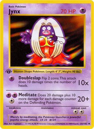 Jynx (31) [Base Set (Shadowless)] 1st Edition - Deck Out Gaming