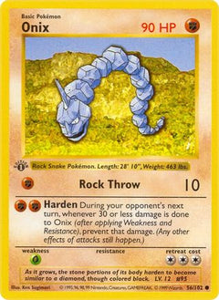 Onix (56) [Base Set (Shadowless)] 1st Edition - Deck Out Gaming