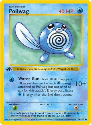 Poliwag (59) [Base Set (Shadowless)] Unlimited - Deck Out Gaming