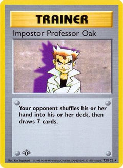 Impostor Professor Oak (73) [Base Set (Shadowless)] Unlimited - Deck Out Gaming