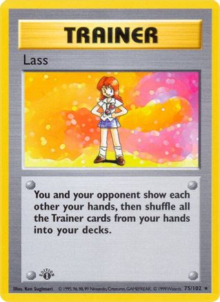 Lass (75) [Base Set (Shadowless)] 1st Edition - Deck Out Gaming
