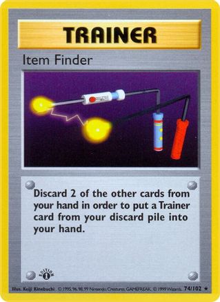 Item Finder (74) [Base Set (Shadowless)] 1st Edition - Deck Out Gaming