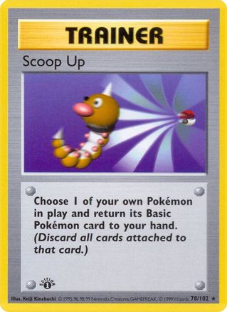 Scoop Up (78) [Base Set (Shadowless)] Unlimited - Deck Out Gaming