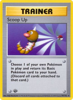 Scoop Up (78) [Base Set (Shadowless)] Unlimited - Deck Out Gaming