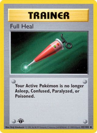 Full Heal (82) [Base Set (Shadowless)] 1st Edition - Deck Out Gaming