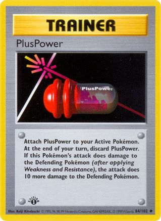 PlusPower (84) [Base Set (Shadowless)] 1st Edition - Deck Out Gaming
