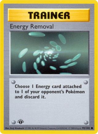 Energy Removal (92) [Base Set (Shadowless)] 1st Edition - Deck Out Gaming