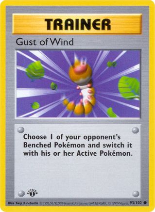 Gust of Wind (93) [Base Set (Shadowless)] 1st Edition - Deck Out Gaming
