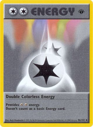 Double Colorless Energy (96) [Base Set (Shadowless)] 1st Edition - Deck Out Gaming