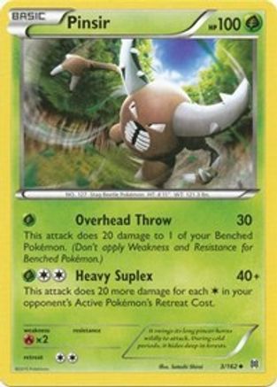 Pinsir (3) [XY - BREAKthrough] Reverse Holofoil - Deck Out Gaming